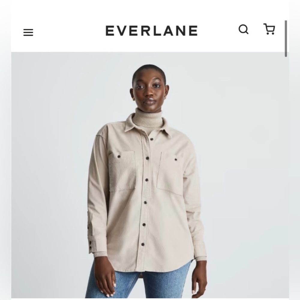 Everlane corduroy button up shirt